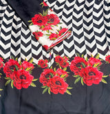 Satin georgette digital print