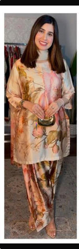 Satin georgette digital print