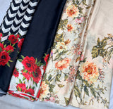 Satin georgette digital print