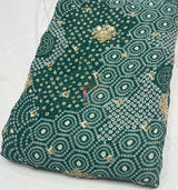 Georgette Bandhani embroidery