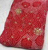 Georgette Bandhani embroidery