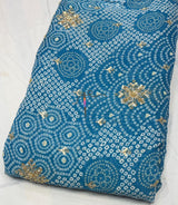 Georgette Bandhani embroidery