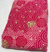 Georgette Bandhani embroidery
