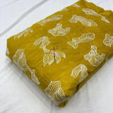 Chanderi thread embroidery