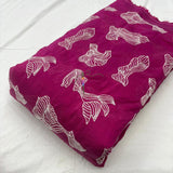 Chanderi thread embroidery