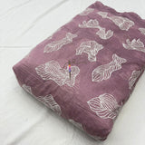 Chanderi thread embroidery