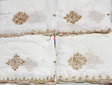 Crepe handwork embroidery