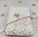 Crepe handwork embroidery