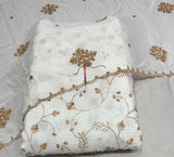 Crepe handwork embroidery