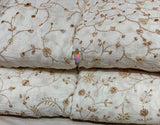 Crepe handwork embroidery