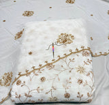 Crepe handwork embroidery