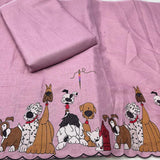 Linen thread embroidery