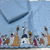 Linen thread embroidery