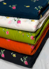 Tatami stitch embroidery