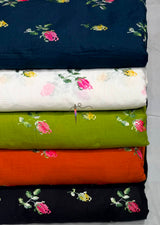 Tatami stitch embroidery