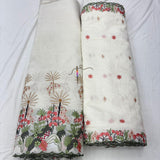 Chanderi lurex heavy embroidery