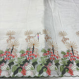 Chanderi lurex heavy embroidery