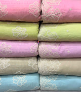 Cotton jaccord embroidery