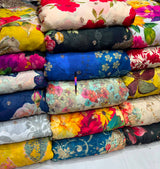 Digital print booti embroidery