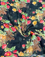 Digital print booti embroidery