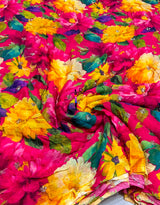 Digital print booti embroidery