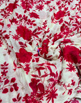 Digital print booti embroidery