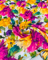 Digital print booti embroidery