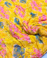 Digital print booti embroidery