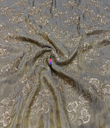 Tissue coading embroidery