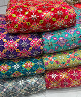 Gota mirror embroidery