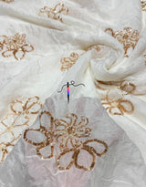 Chinon cutdana embroidery