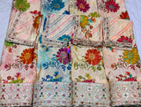 Multi thread embroidery