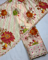 Multi thread embroidery