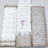 Heavy cutdana embroidery