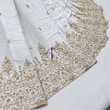 Heavy cutdana embroidery