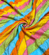 Stripes embroidery