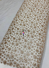 Heavy cutdana embroidery