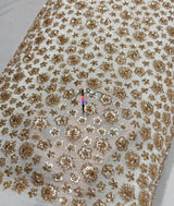 Heavy cutdana embroidery