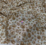 Heavy cutdana embroidery
