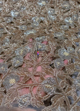 Heavy cutdana embroidery