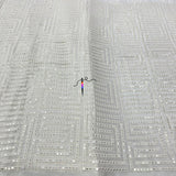Zero sequence mirror embroidery