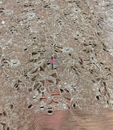 Mirror aplic work embroidery