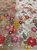 Multi cutdana embroidery