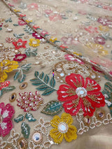 Multi cutdana embroidery