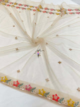 Multi cutdana embroidery