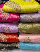 Heavy cutdana embroidery