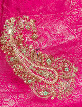 Heavy cutdana embroidery