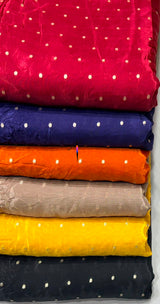 Zari jaccord embroidery