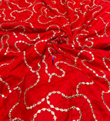 Mirror jaal embroidery