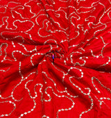Mirror jaal embroidery